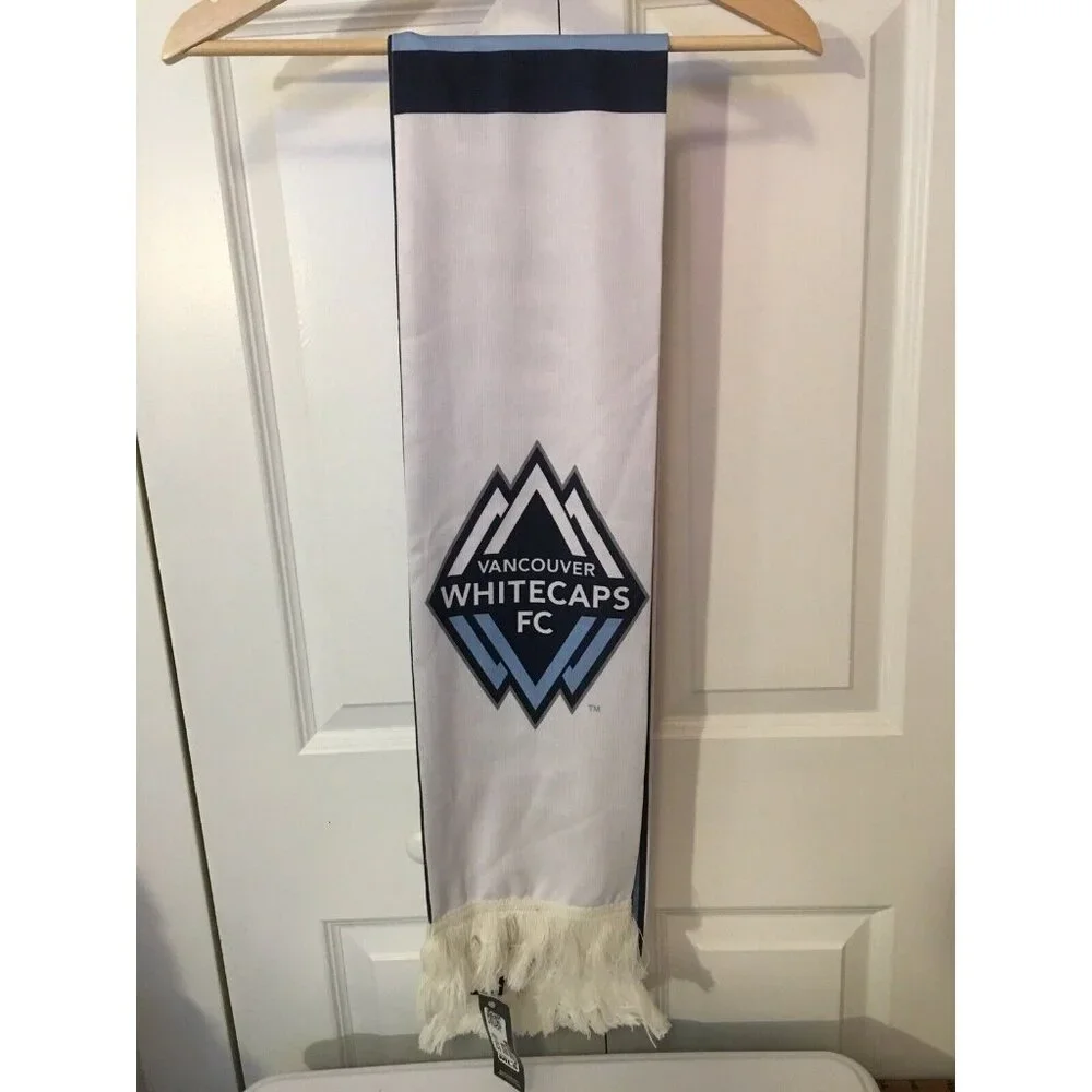 NEW MLS Vancouver Whitecaps‎ FC Draft Adidas Tassel Winter Knit Scarf NWT
